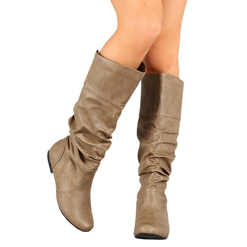 Women PU Booties Casual Comfort Plus Size Shoes